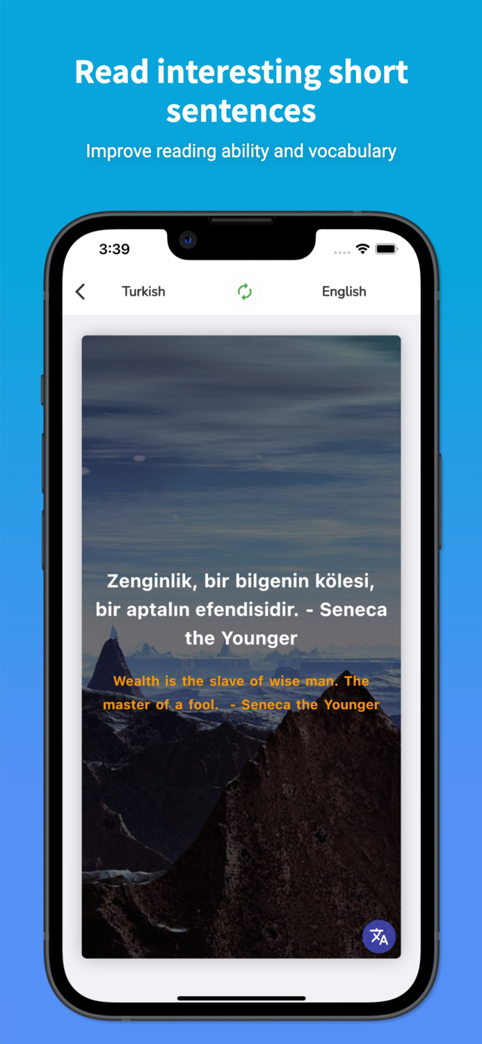 Turkish Translator and Learn 45