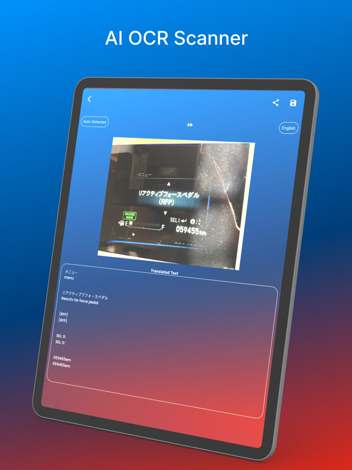 EzRead Car Dash Translator