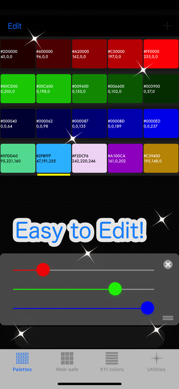 RGB palette - Check Colors