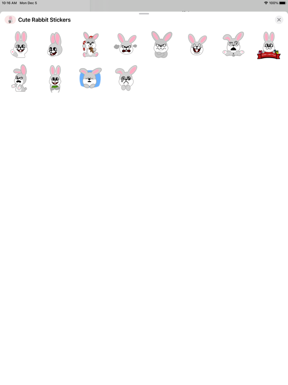 Screenshot #4 pour Cute Rabbit Stickers