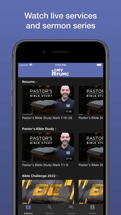 MyFUMC Screenshot