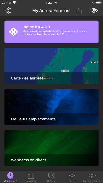 Screenshot #1 pour My Aurora Forecast Pro