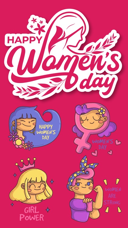Women's Day Stickers set