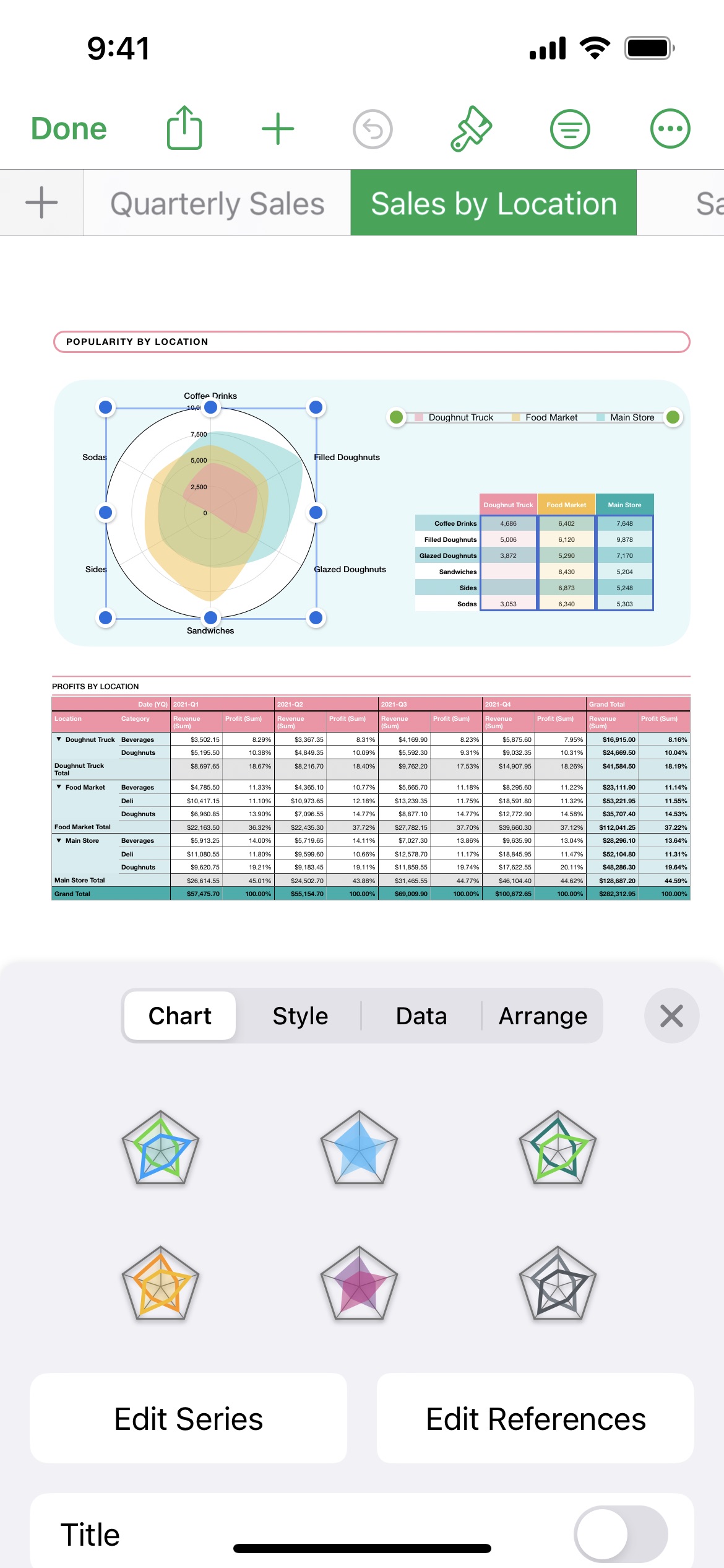 Screenshot do app Numbers