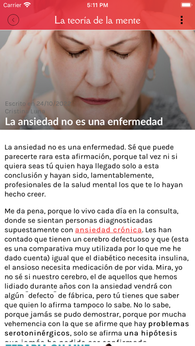 La teoria de la mente Screenshot