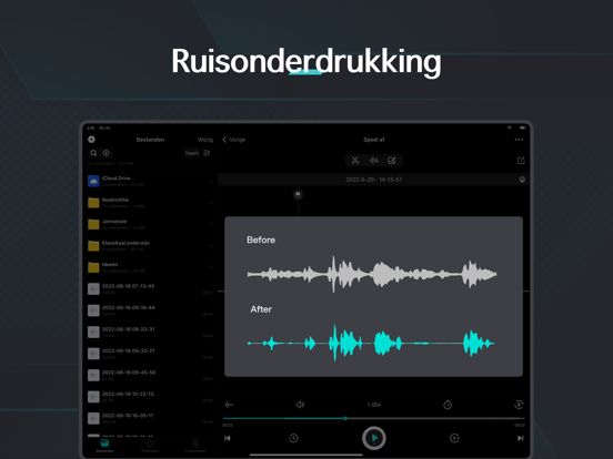Dictafoon - Geluidsrecorder iPad app afbeelding 4