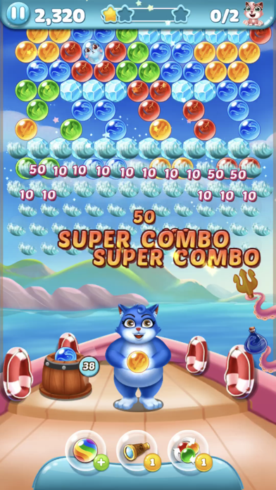 Cat Pop Island: Bubble Shooter Screenshot
