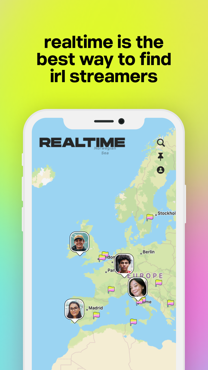 Realtime IRL Streaming Map