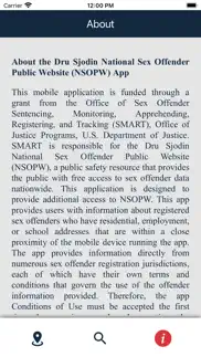 us dept. of justice nsopw app iphone screenshot 3