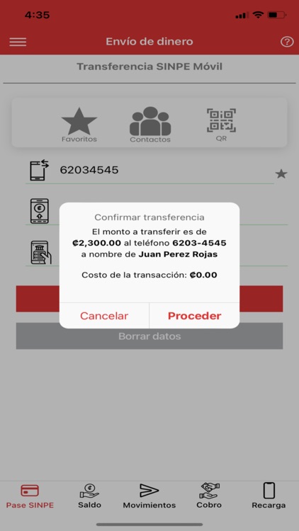 Davivienda SINPE Móvil Línea