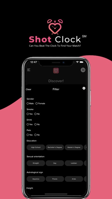 Shot Clock Dating Screenshot