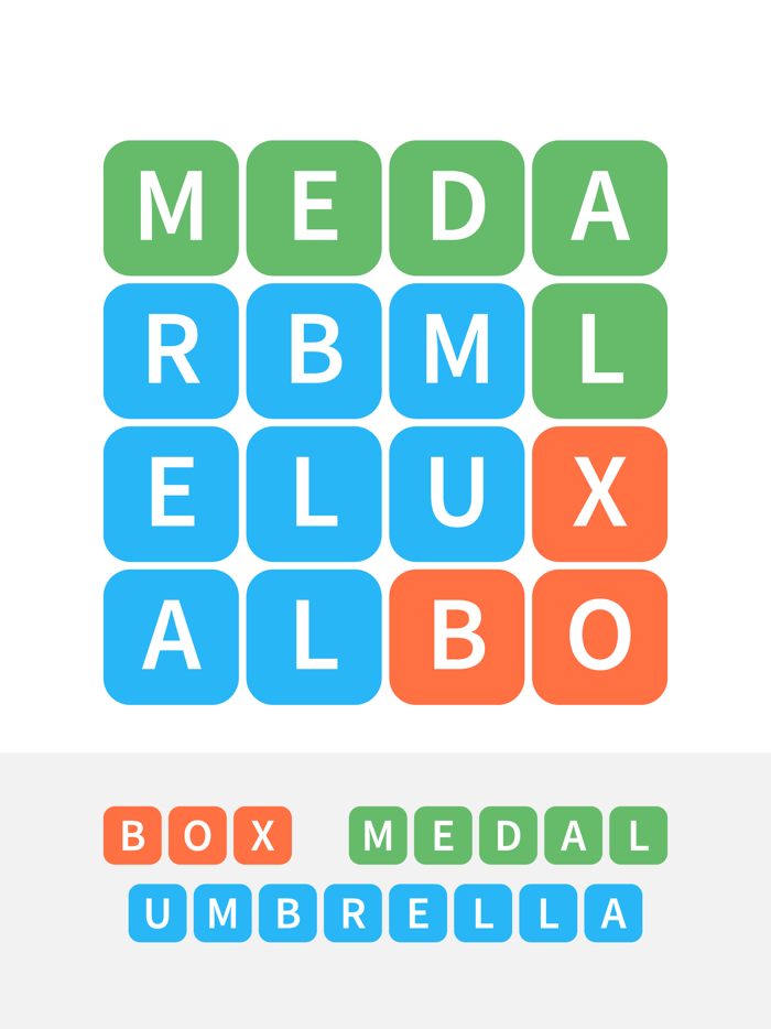 Word Game - swipe the words