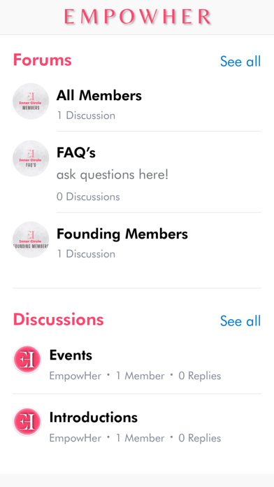 Empowher Community Screenshot