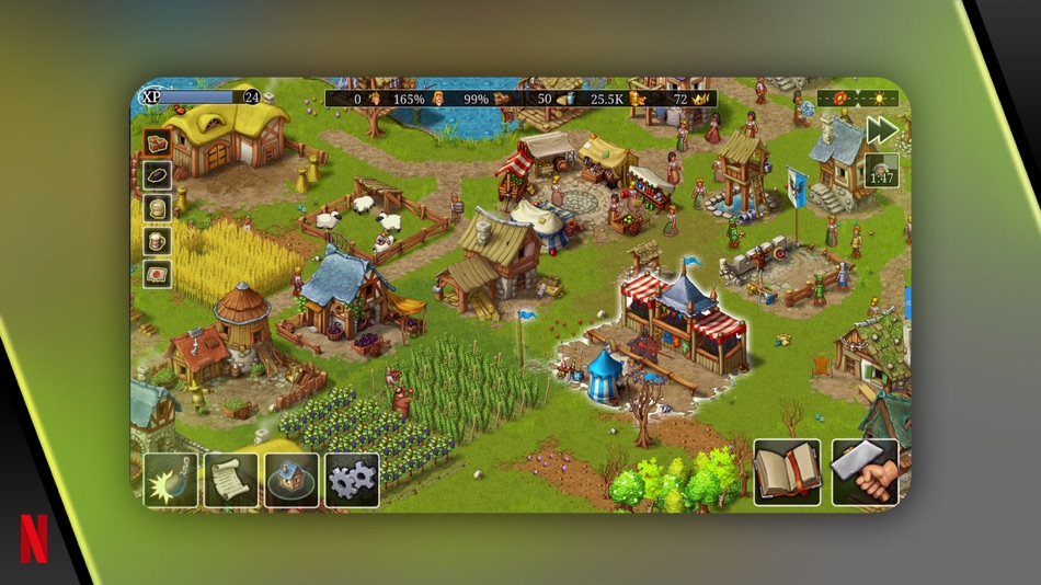 #6. Townsmen – A Kingdom Rebuilt (iOS) 由: Netflix, Inc.