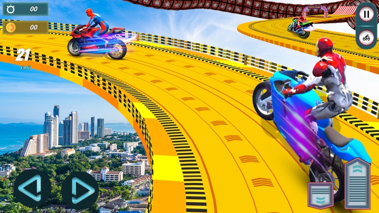 Tricky Bike: Superhero Race screenshot-3