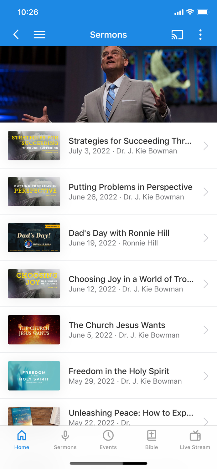 Hyde Park Baptist Church App