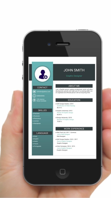 Resume Builder & Job search Screenshot