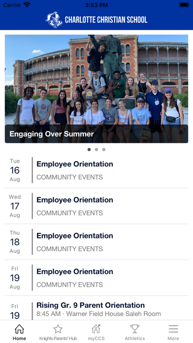 Charlotte Christian School Screenshot