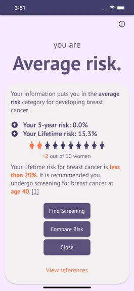 Game screenshot My Risk Breast Cancer apk