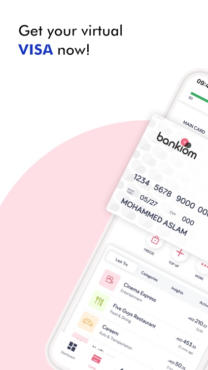 Bankiom, mobile banking online