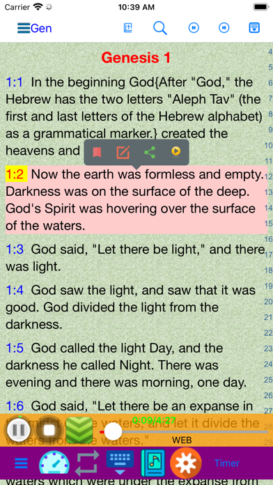 Screenshot #1 pour World English Bible Audio Book