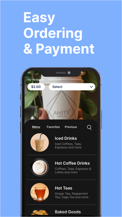 Amity Coffee Screenshot 1 - AppWisp.com Amity Coffee Screenshot 1 - AppWisp.com