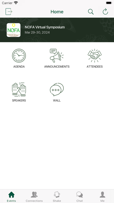 NOFA-NY Events Screenshot