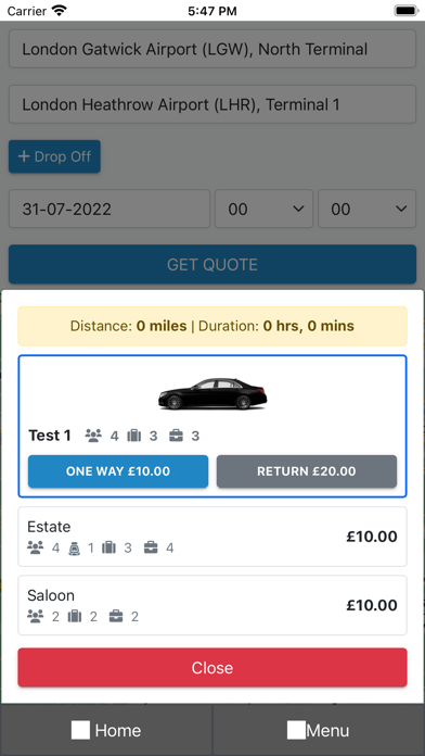 Airport Travel South West Screenshot