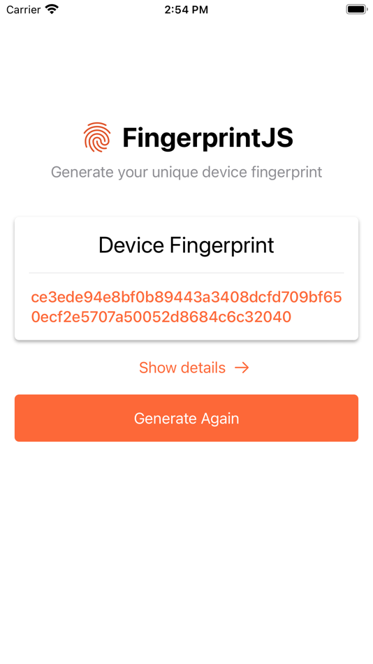 #2. FingerprintJS Showcase (iOS) 由: FingerprintJS, Inc