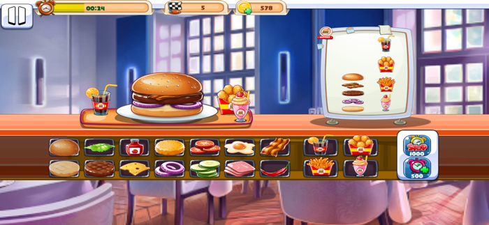 العاب طبخ شيف البرجر للبنات