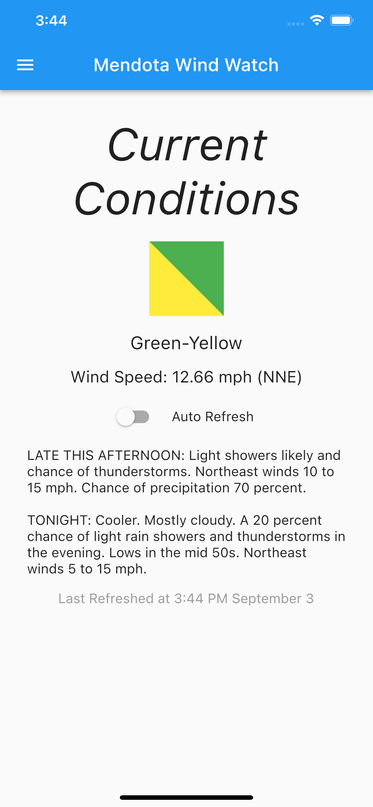 Mendota Wind Watch