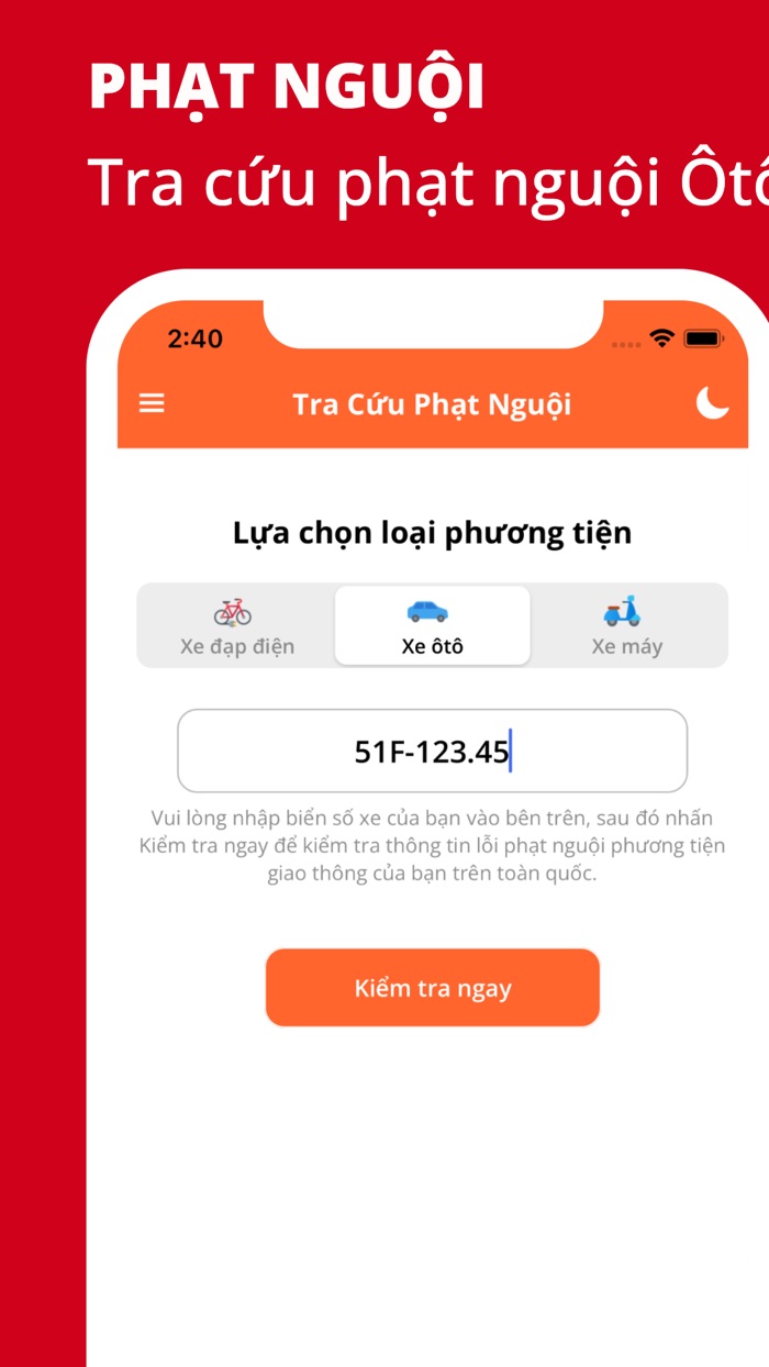 Phạt Nguội - Tra cứu toàn quốc