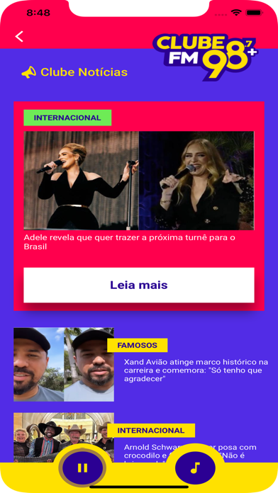 Clube FM 98,7 Screenshot