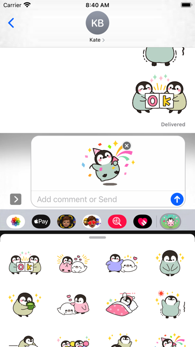 Cute Penguin 3 Stickers pack Screenshot