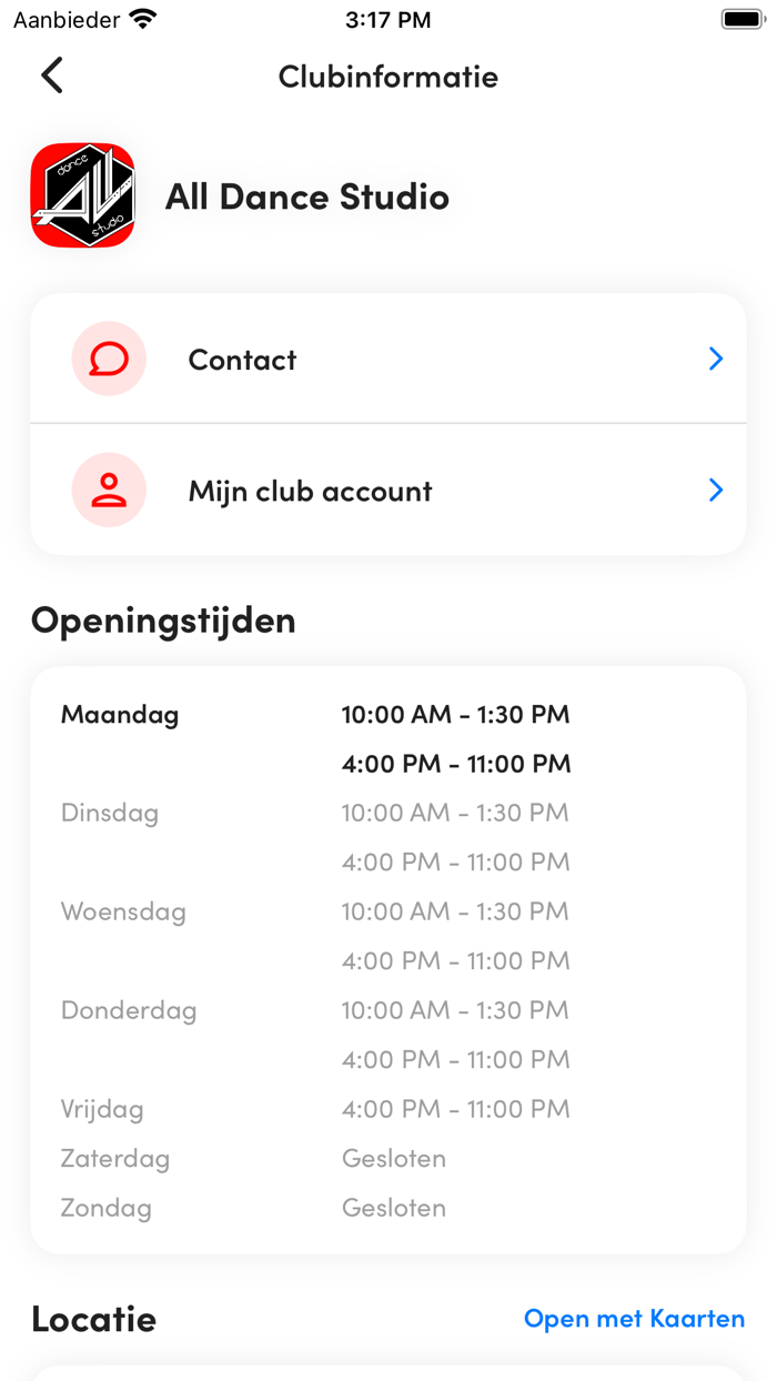 All Dance Studio APP