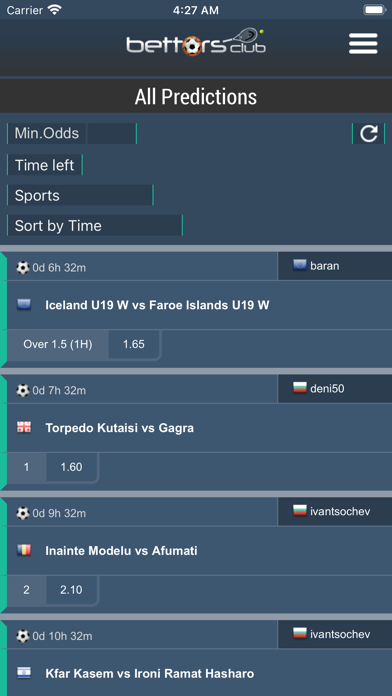 Bettors Club - Betting Tips Screenshot