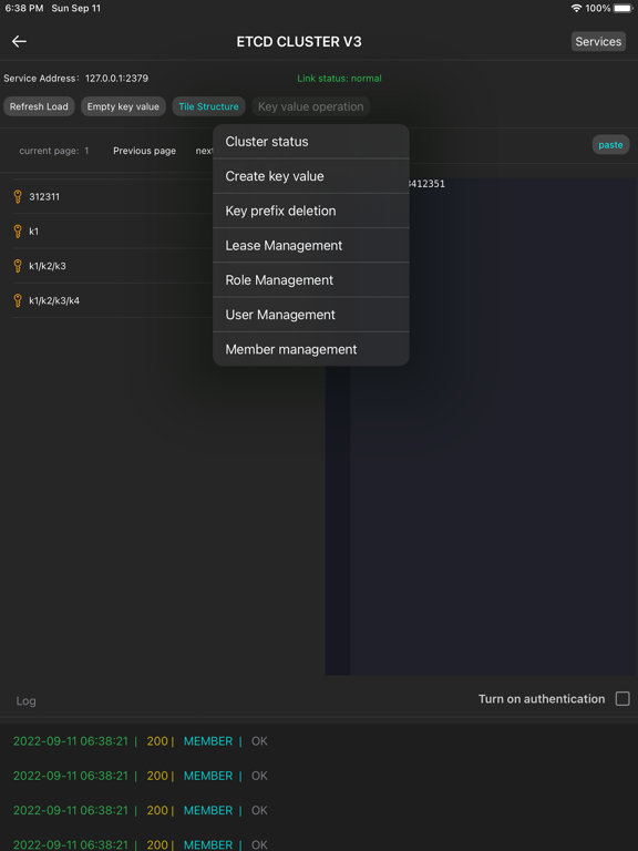 etcdWp iPad screenshot 3 - Developer Tools app