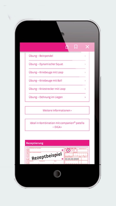 medi Produktfinder Orthopädie Screenshot