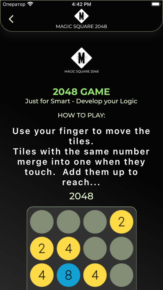 #2. Magic Square 2048 (iOS) By: Andries Vitalie