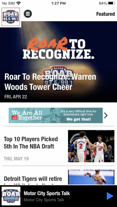 The Roar-Sports Talk 93.5/99.1 Screenshot