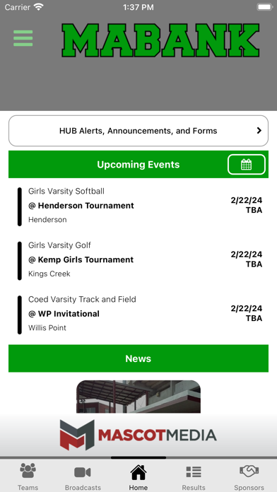 Mabank Panthers Athletics Screenshot