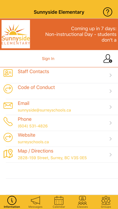 Sunnyside Elementary Screenshot