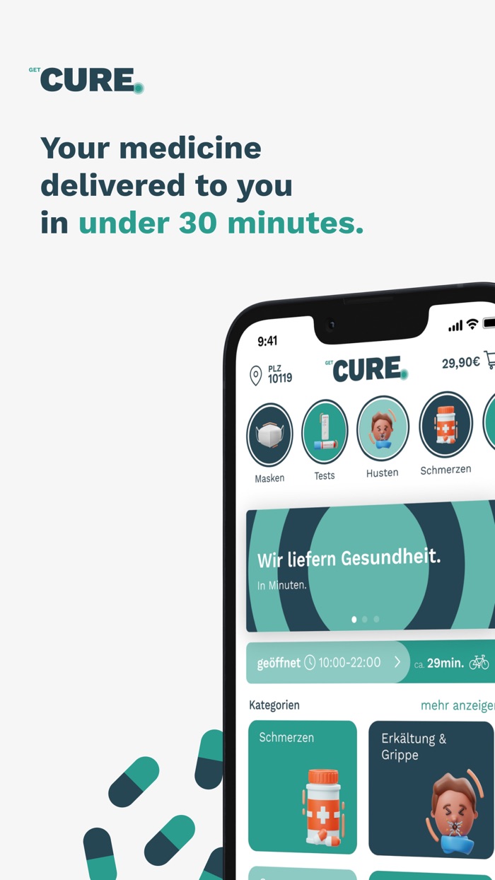 CURE We deliver health.