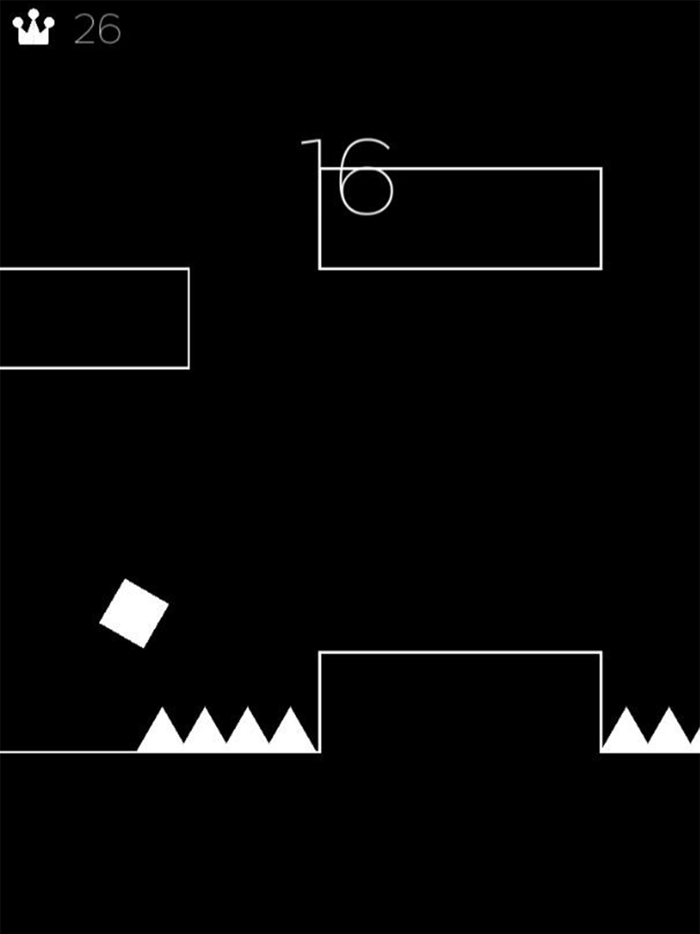 Black and White Geometry Dash