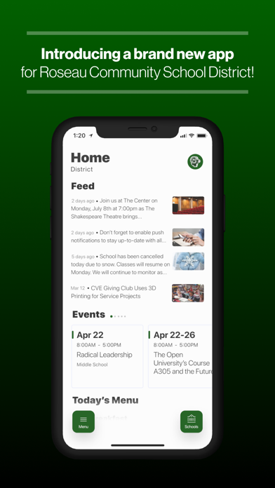 Roseau School District Screenshot