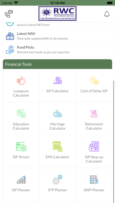 RWC THE INVESTMENT Screenshot