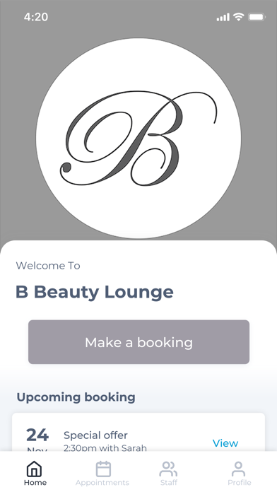 B Beauty Lounge Screenshot