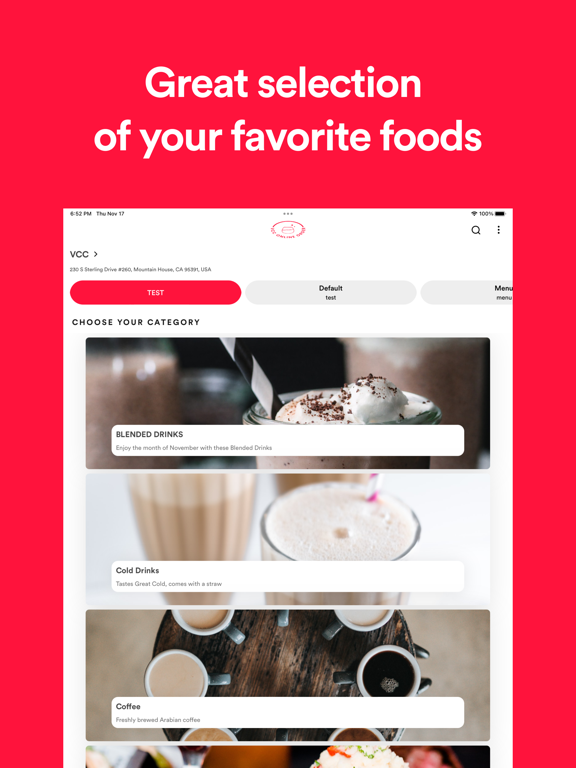 VCC Official iPad screenshot 2 - Food & Drink app