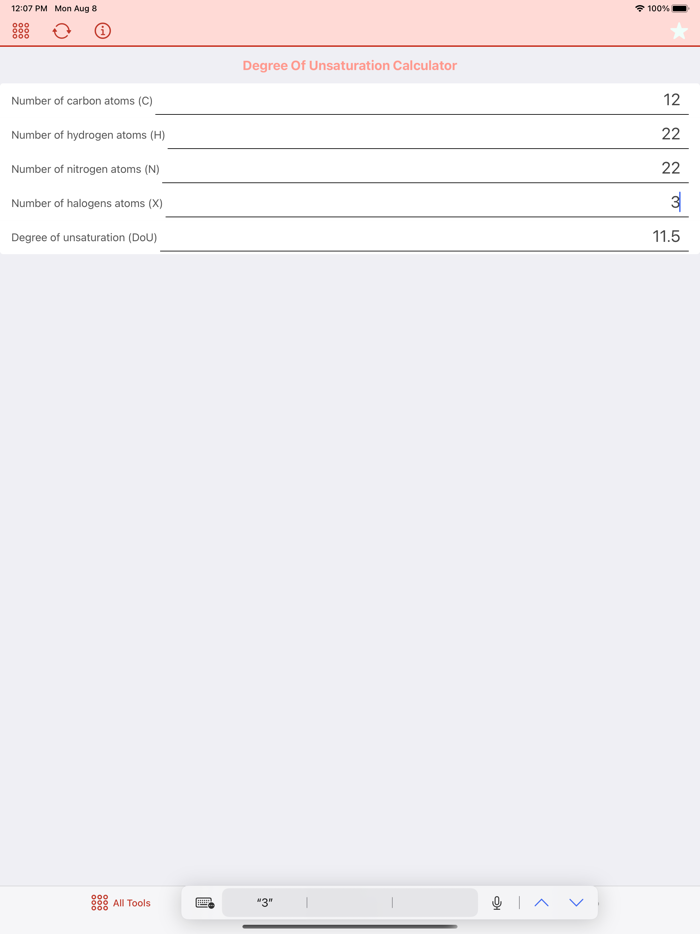 Advanced Chemistry Calculator