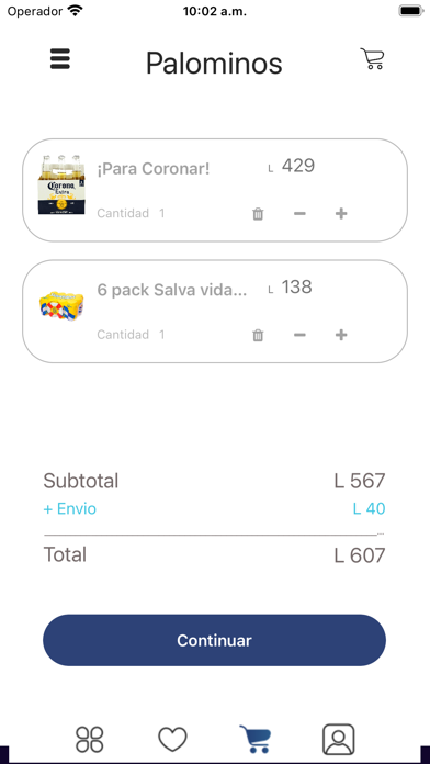 Palominos App Screenshot